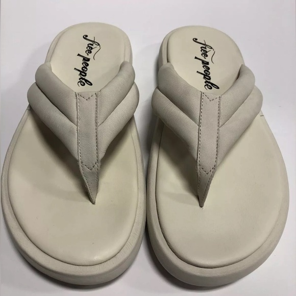 Free People Women’s Wonderland Sandal White EU39.5 US9.5 M - Picture 1 of 6